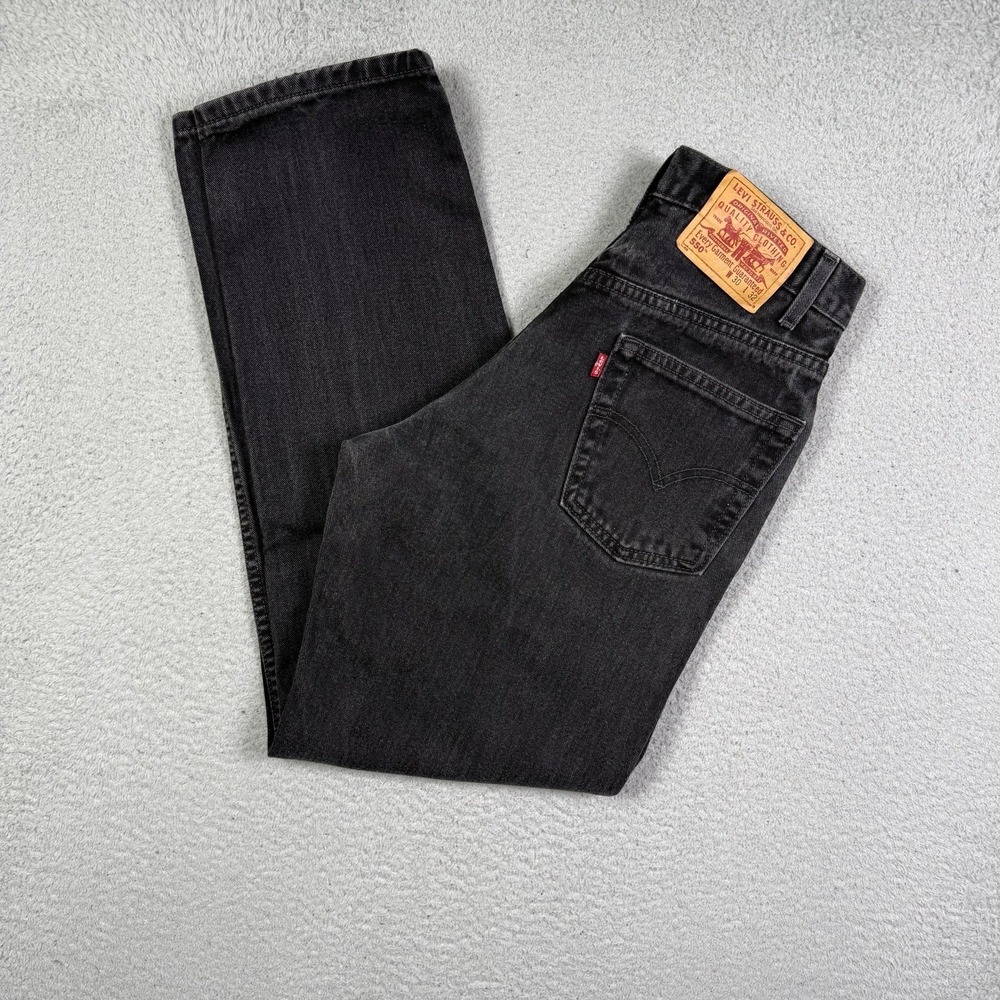 Vintage 2001 Levi's 550 black jeans‎